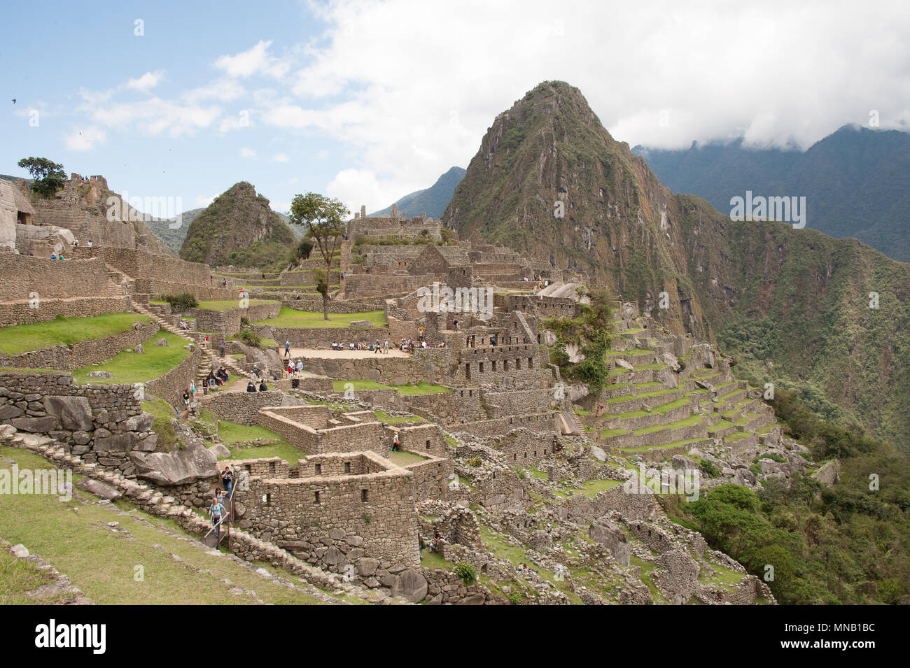 The amazing landscape of Machu Picchu in Peru Stock Photo - Alamy