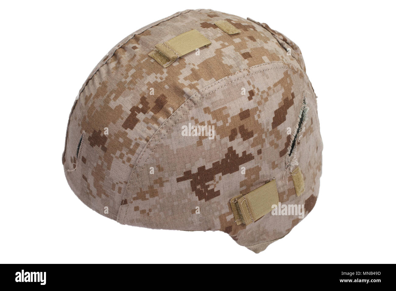 us marines kevlar helmet with desert camouflage cover and protective