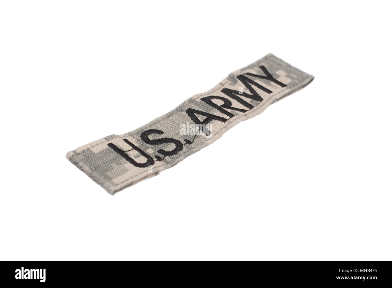 US ARMY ACU uniform badge isolated on white background Stock Photo