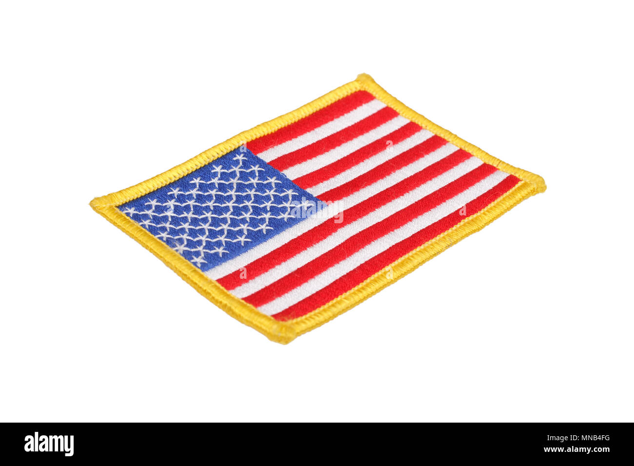 US FLAG  uniform badge isolated on white background Stock Photo