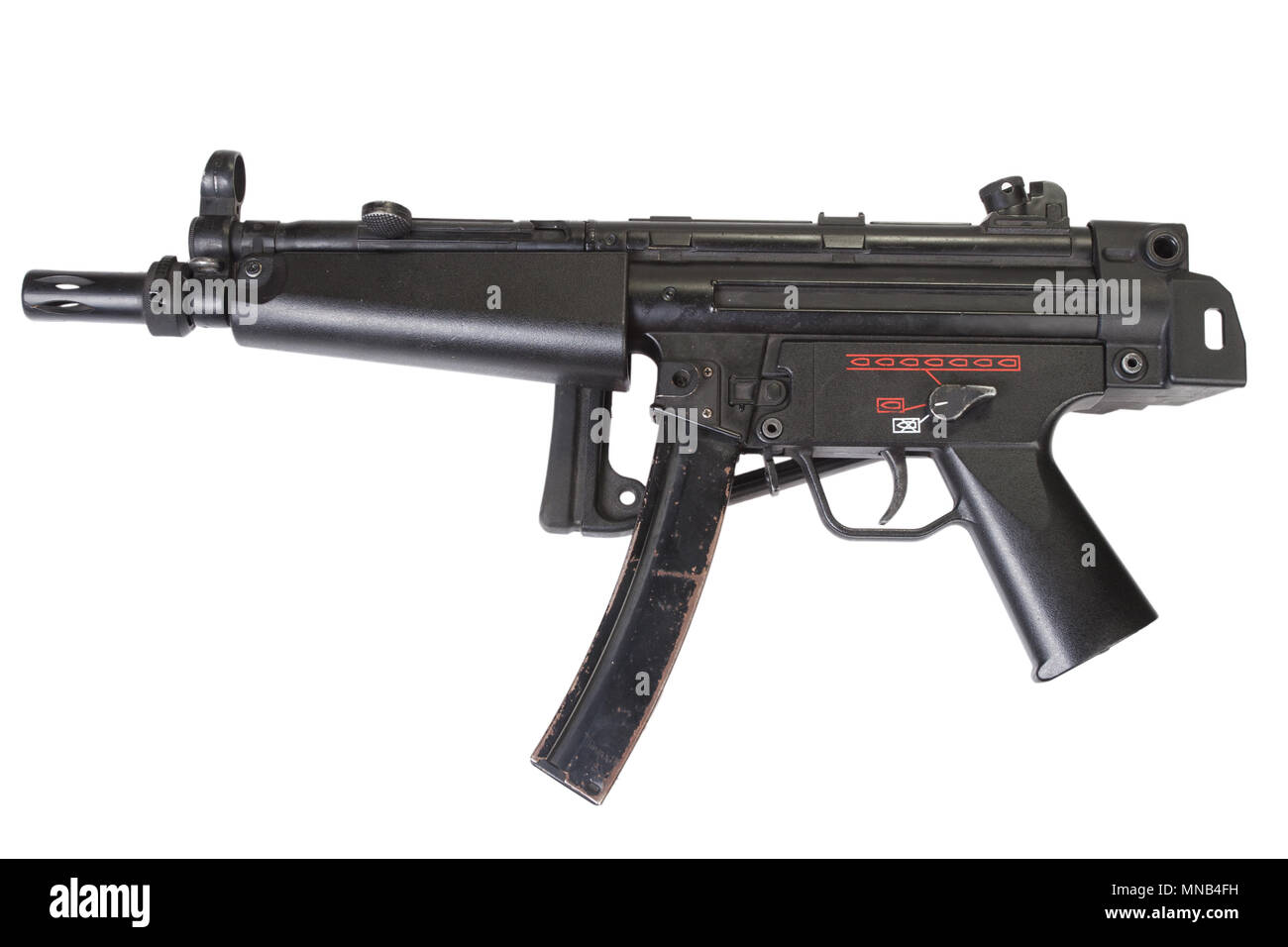 submachine gun MP5 isolated on white Stock Photo - Alamy
