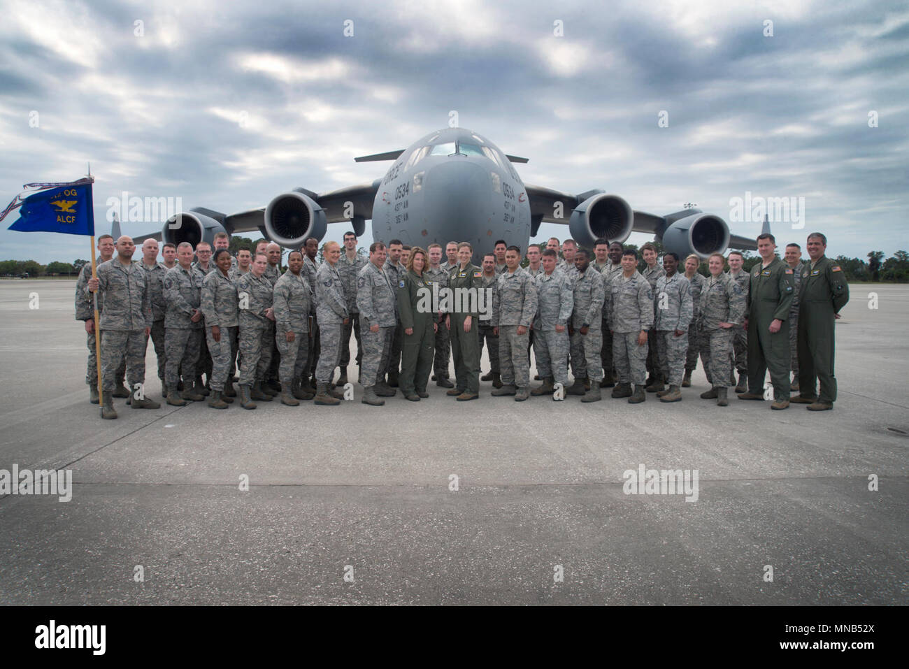 U.S. Air Force Airmen assigned to the 46th Aerial Port Squadron, 512th ...