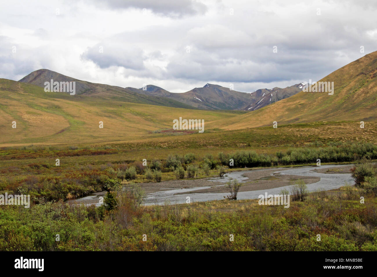 Landscape along Dempster Highway near Tombstone Territorial Park