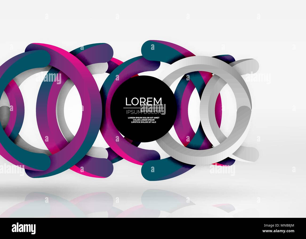 Modern 3d Ring Vector Abstract Background Modern 3d Ring Composition In Grey And White Space 0339