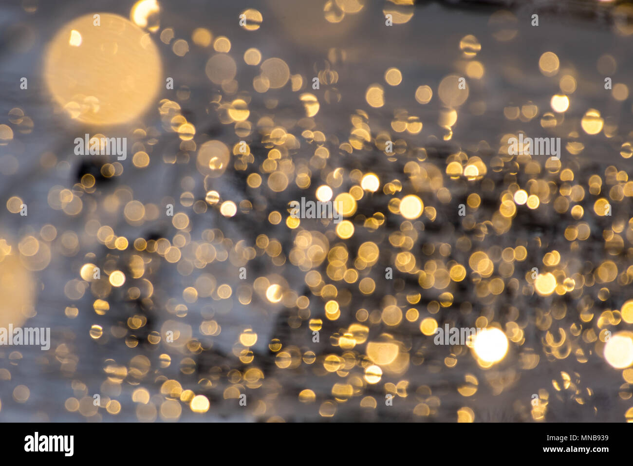 abstract background with bokeh defocused lights Stock Photo - Alamy