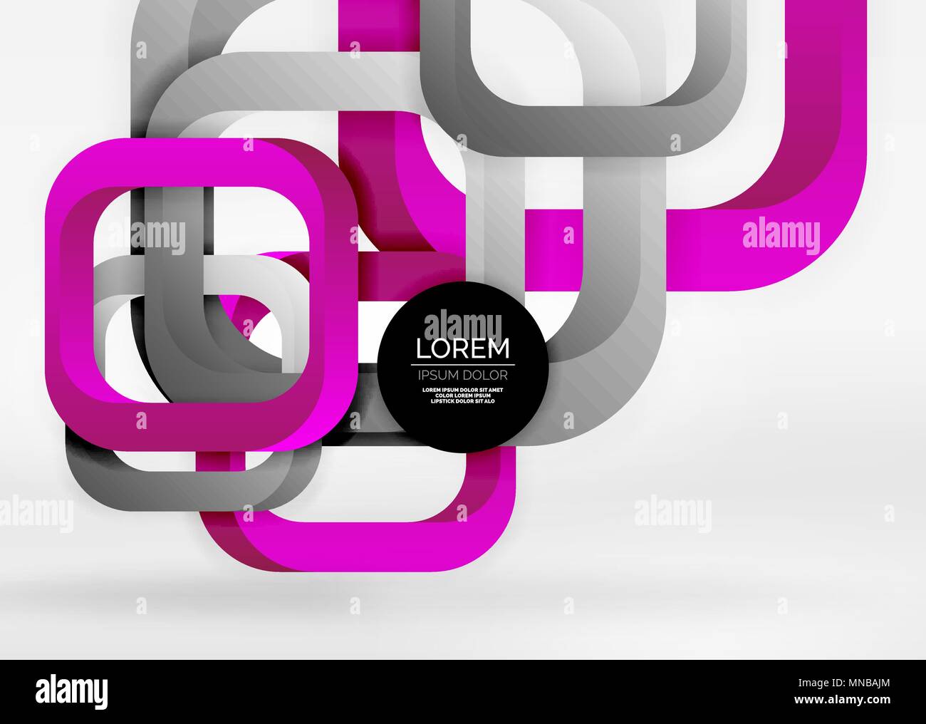 Squares geometric shapes in light grey 3d space. Squares geometric ...