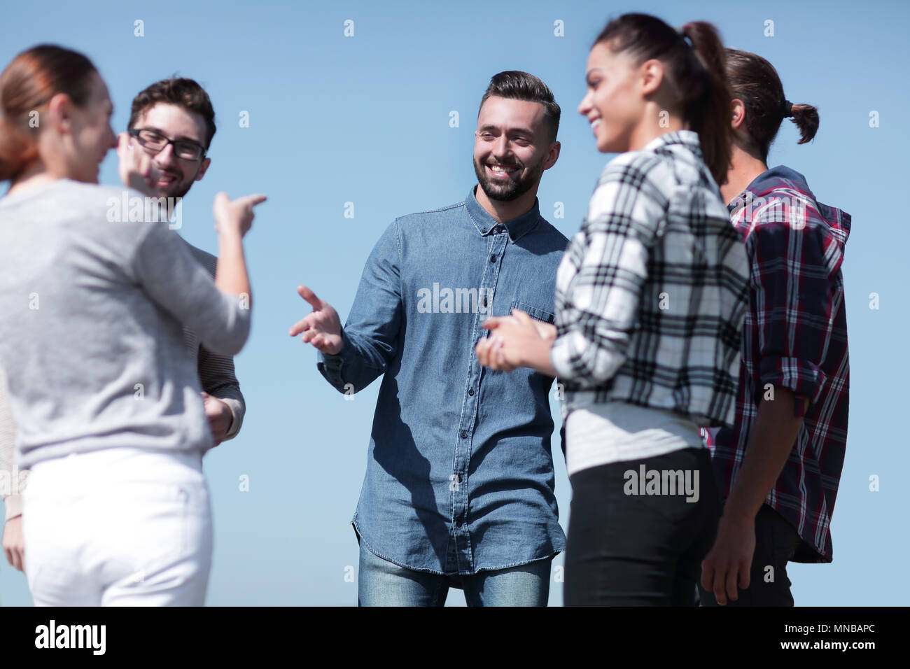 Group students discussing problems hi-res stock photography and images ...