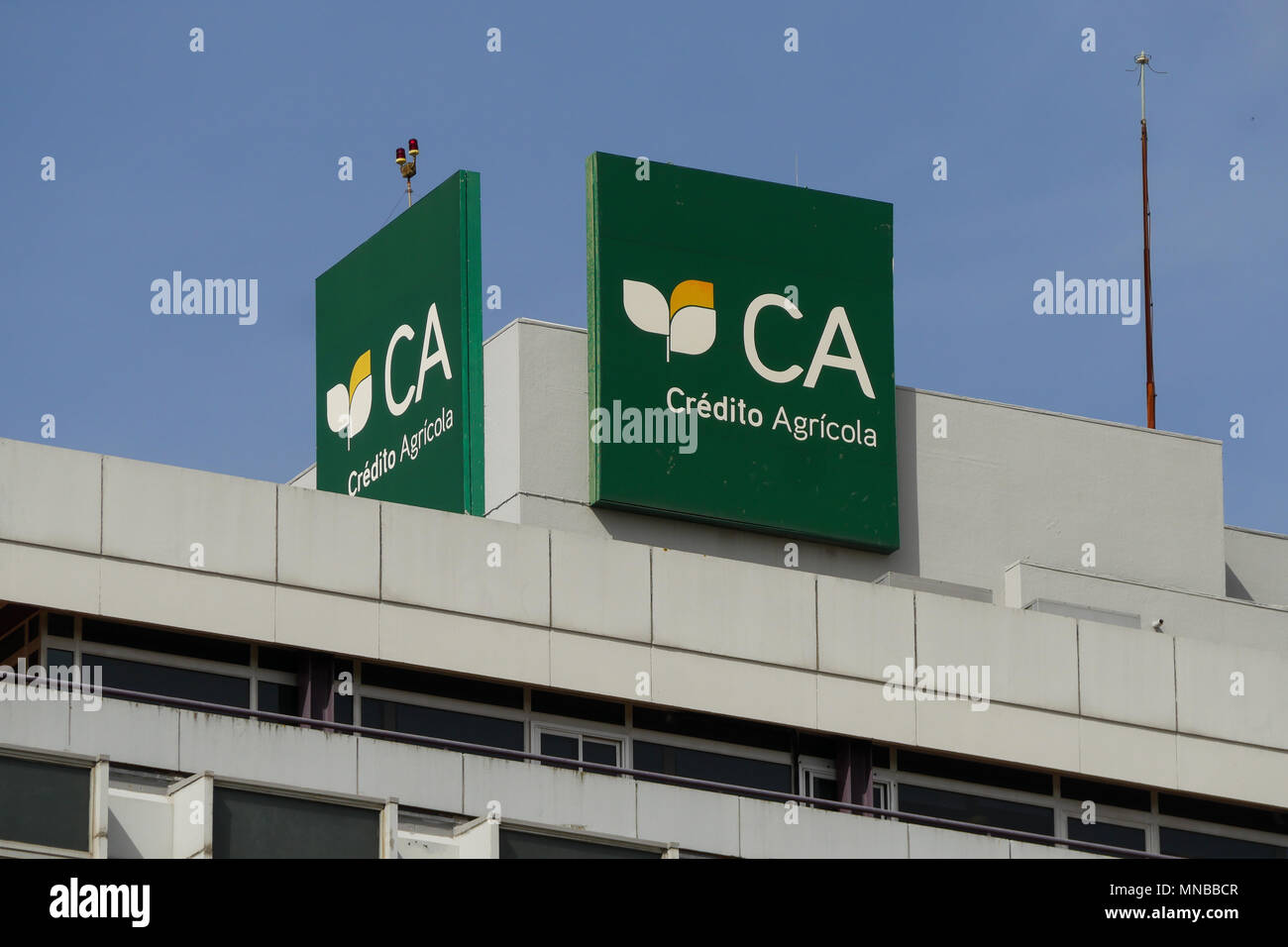 Credito Agricola - CA- Bank, Lisbon, Portugal Stock Photo - Alamy