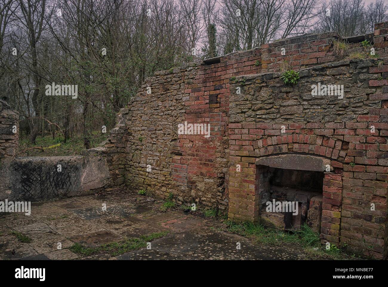 Abandonded buildings in the ghost village of Tyneham in Dorset, UK ...