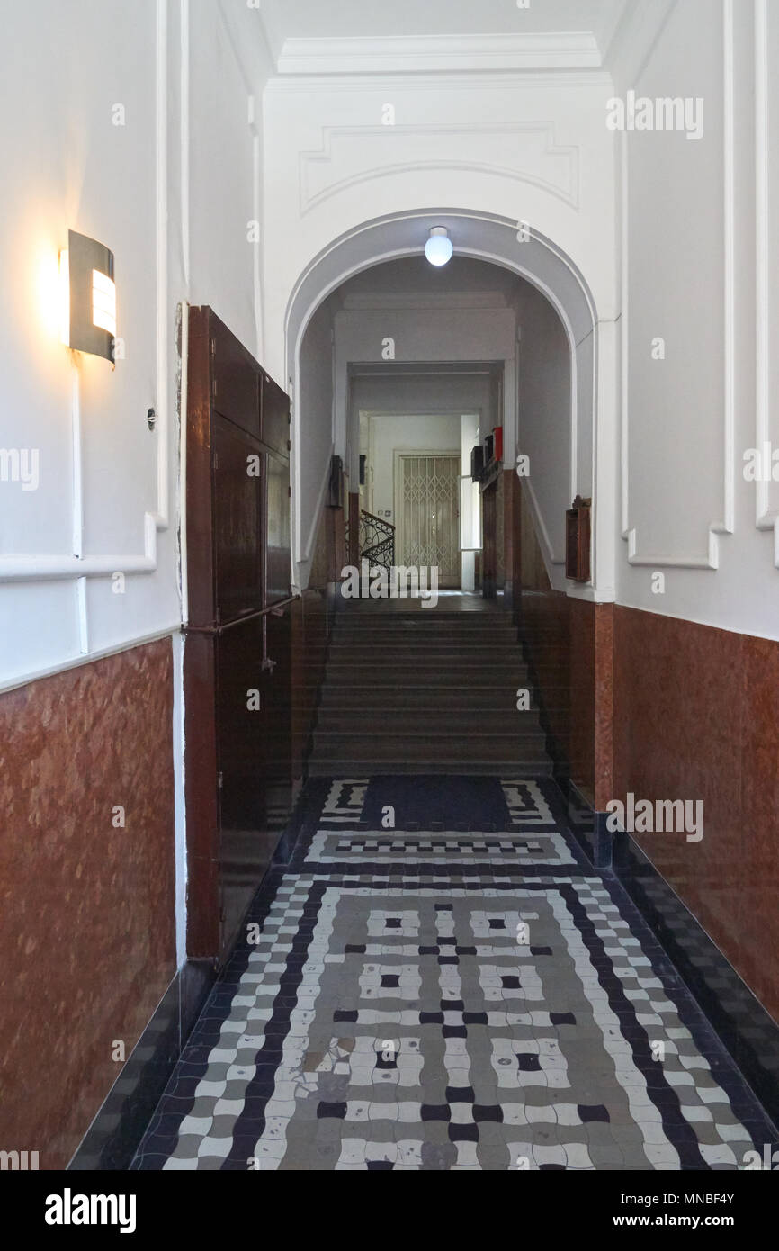 Typical entrance of the house in old Belgrade. House on Gospodar