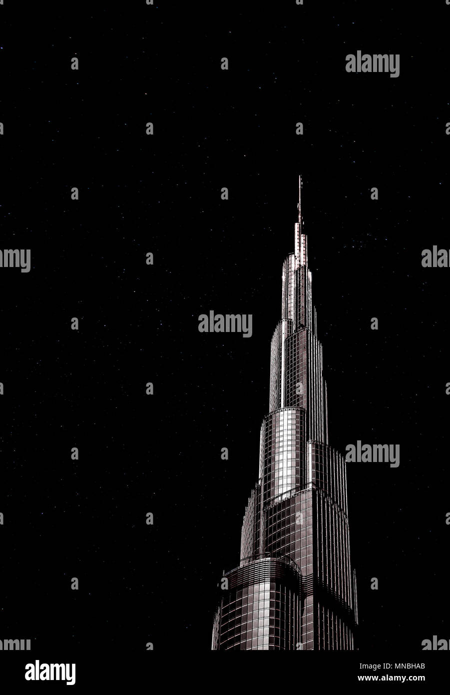 Dubai - Burj Khalifa. United Arab Emirates. Vereinigte Arabische Emirate. Stock Photo