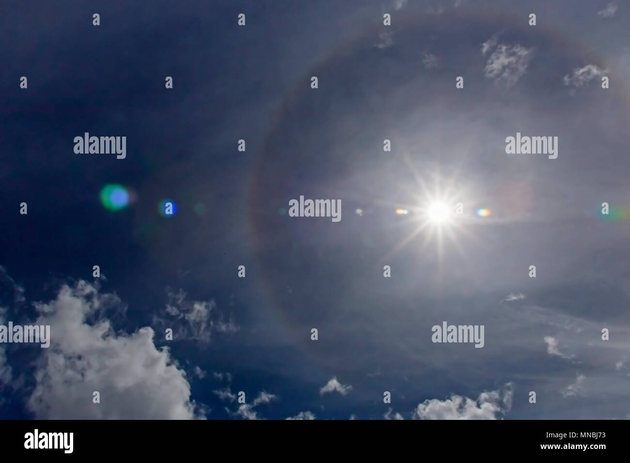 Halos Are Atmospheric Phenomena Created By Light Which Is Reflected Or Refracted By Ice Crystals In The Atmosphere Stock Photo Alamy Halos Are Atmospheric Phenomena Created By Light Which Is Reflected Or Refracted By Ice Crystals In The Atmosphere Stock Photo Alamy