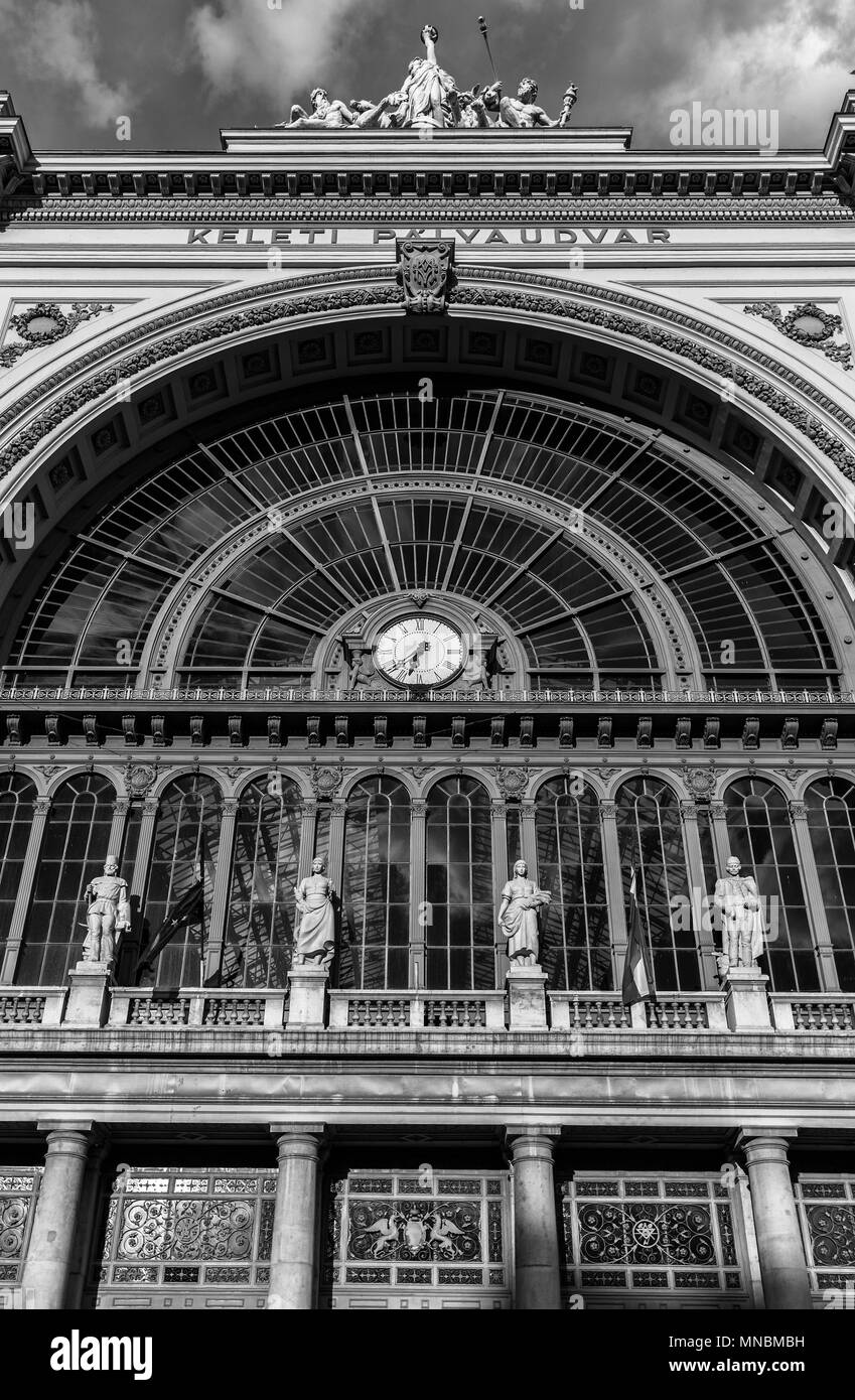 Railway station in Budapest, Hungary Stock Photo