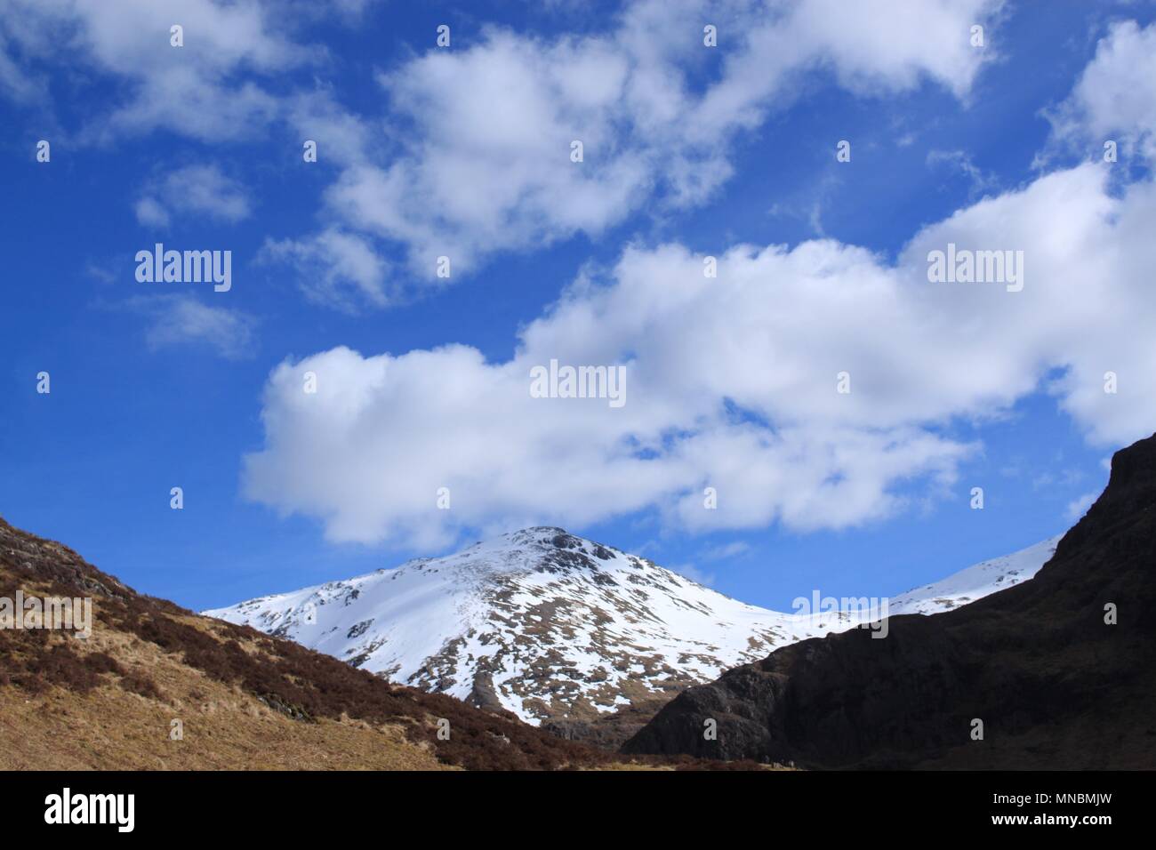 Mountain at Glencoe, Scotland Stock Photo