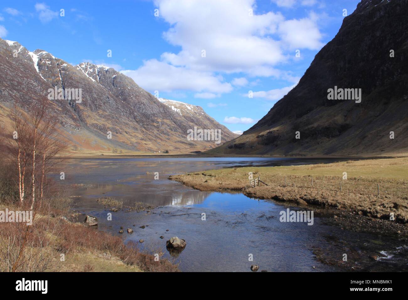 Landscape at Glencoe, Scotland Stock Photo