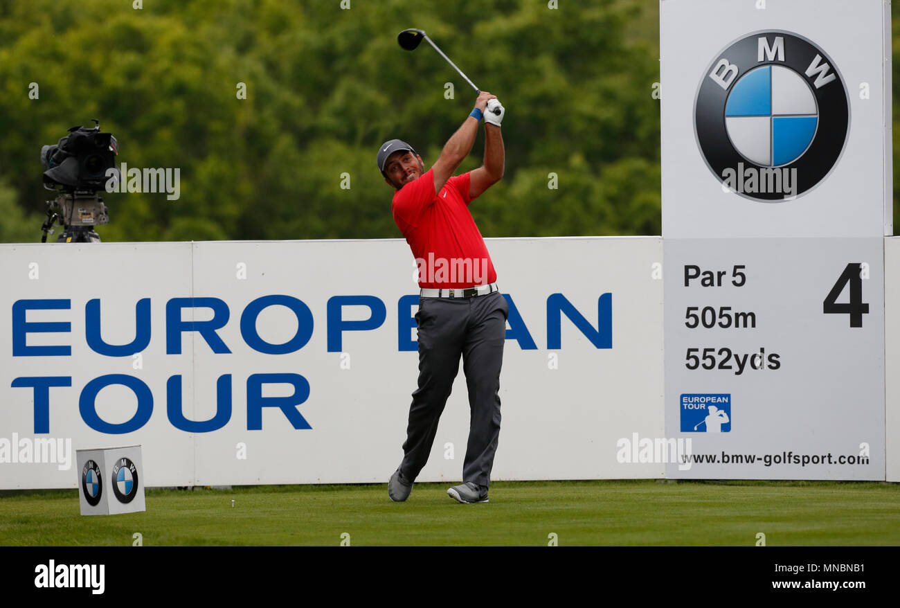 Flere suspendere lyd Francesco Molinari drive at the 4th tee during the third round day three of  the BMW PGA Championship European tour at Wentworth Golf Club, he goes on  to finish in joint first