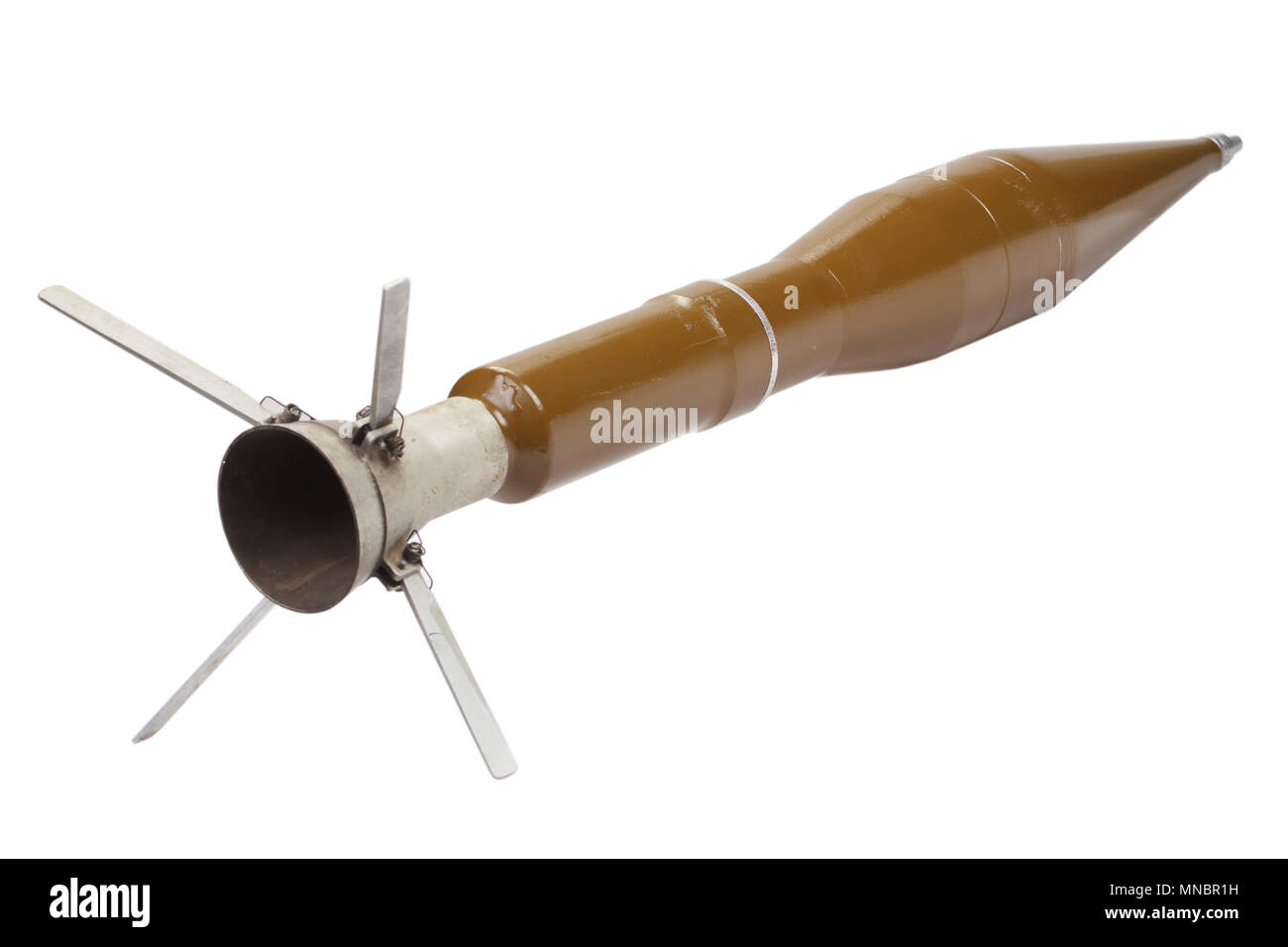 Highexplosive antitank grenade isolated on white Stock Photo Alamy