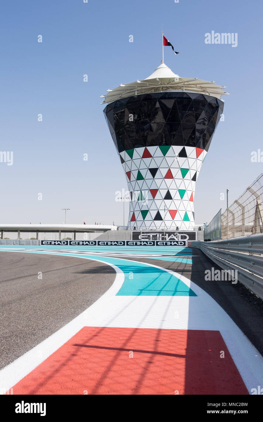 Yas Marina grand prix circuit, Abu Dhabi Stock Photo