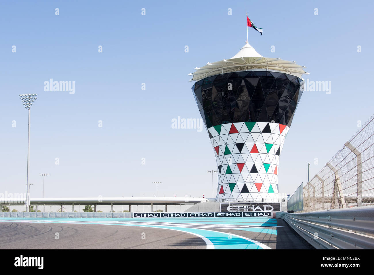 Yas Marina grand prix circuit, Abu Dhabi Stock Photo