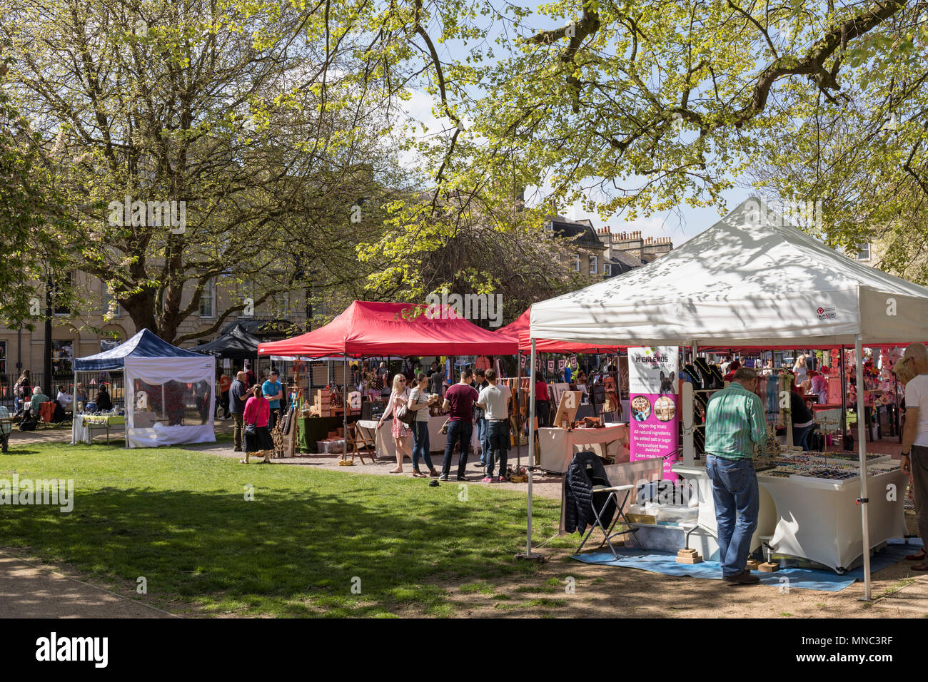 Bath Artisan Market, Queens Square, Bath, Somerset, England Stock Photo Alamy