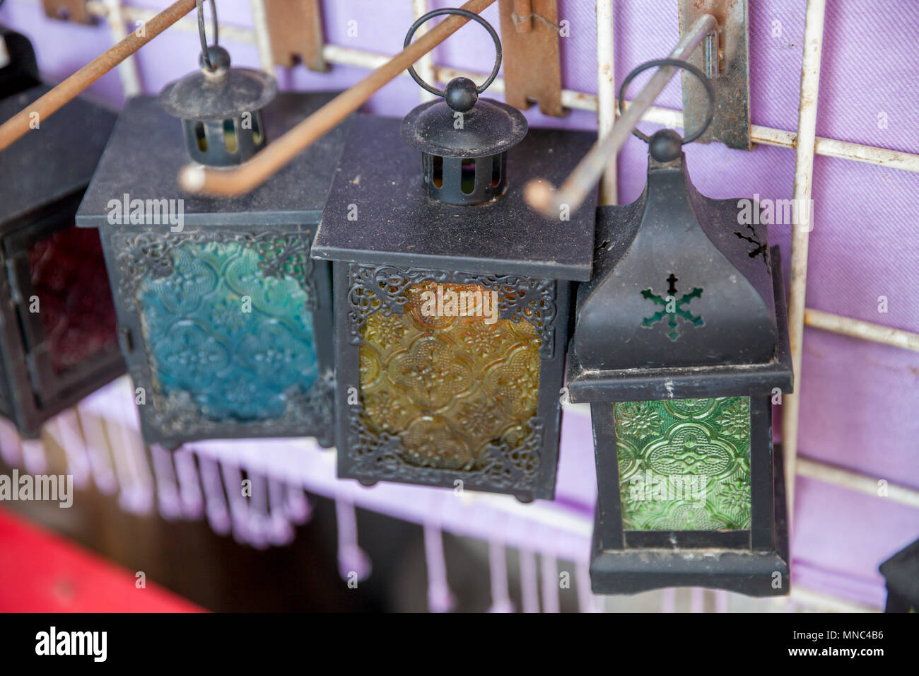 Colored glass lanterns hi-res stock photography and images - Alamy