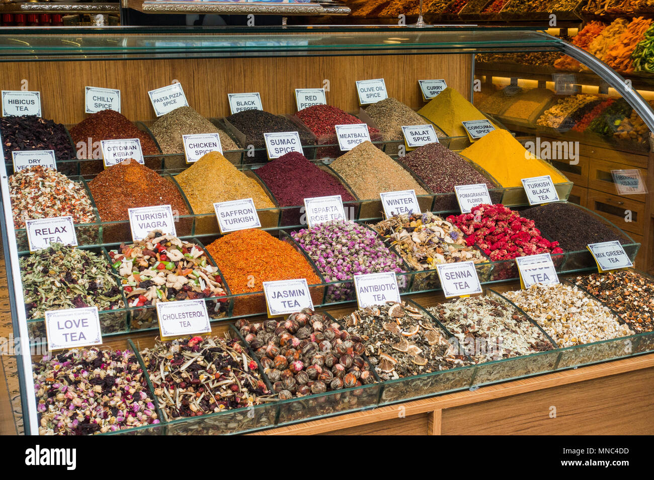 Istanbul spice at market Stock Photo