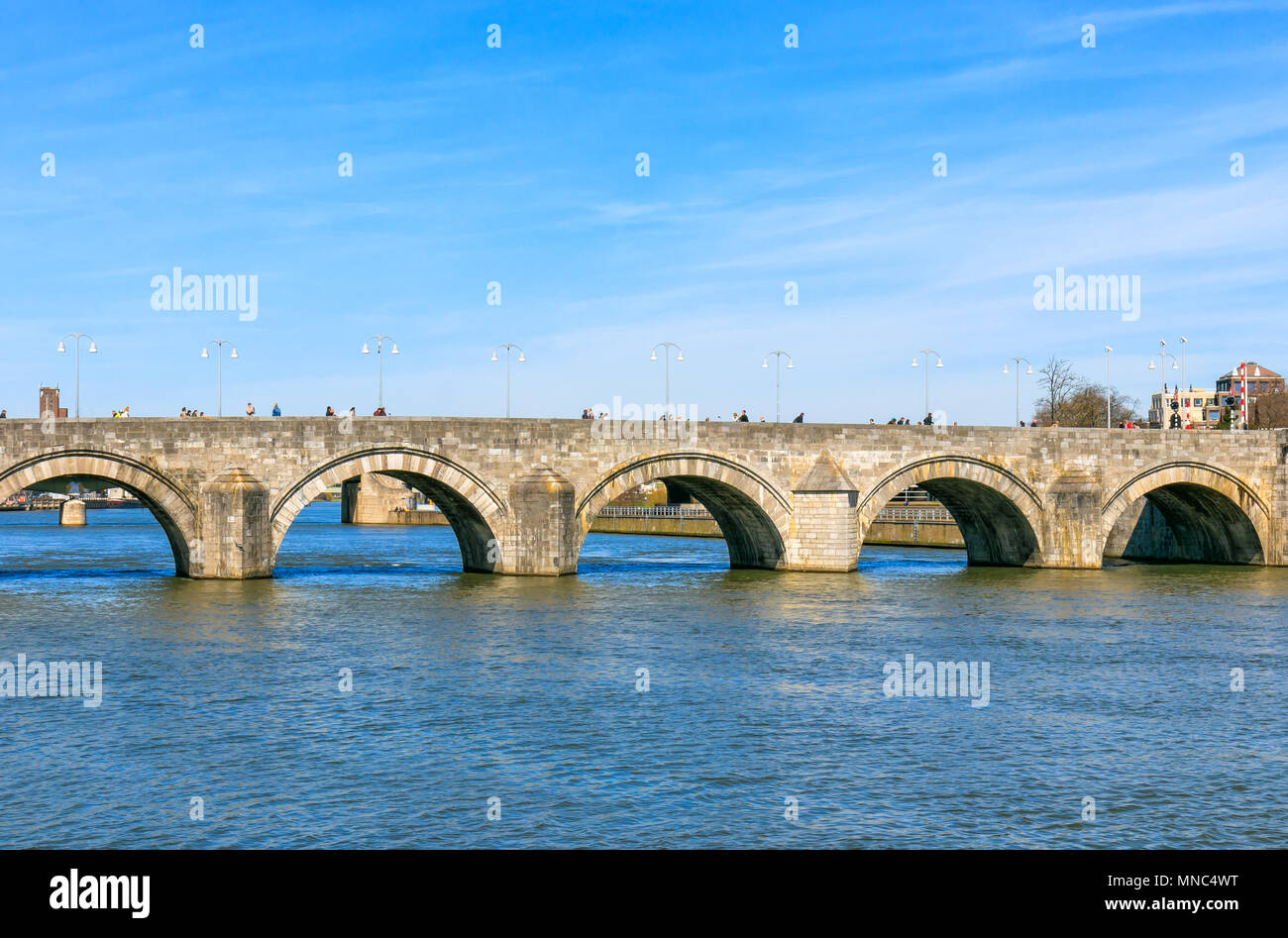 Saint Servatius Bridge in Maastricht Stock Photo - Alamy