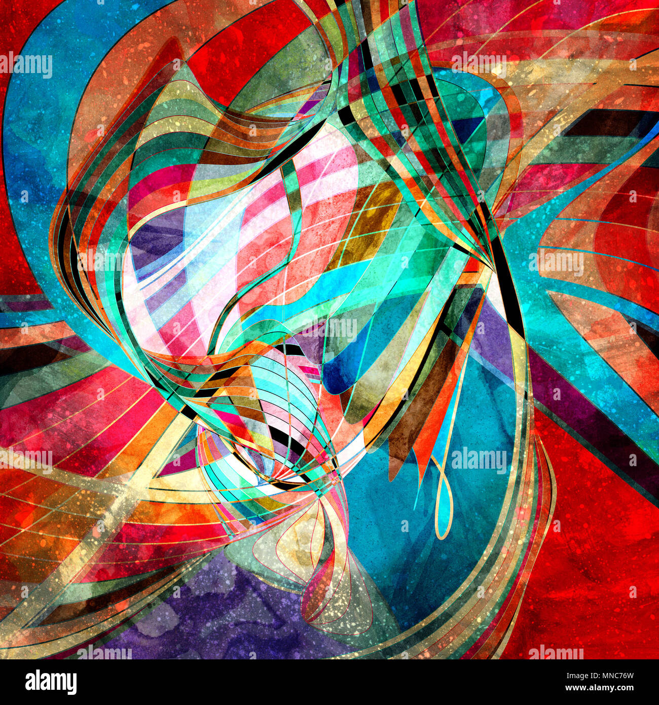 Graphic abstract light waves Stock Photo - Alamy