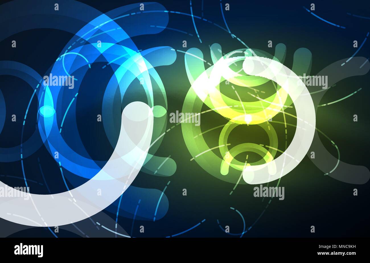 Tech Round Background Abstract digital technology background. Abstract digital technology ...
