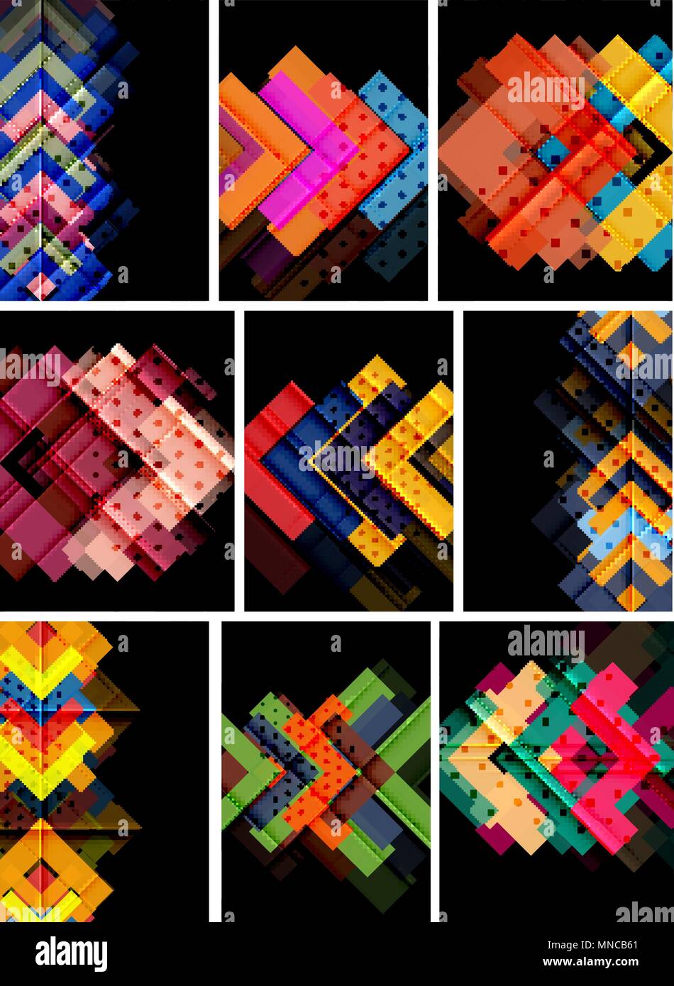 Comp Baclgrounds Vector set of arrow abstract backgrounds. Vector set of arrow abstract ...