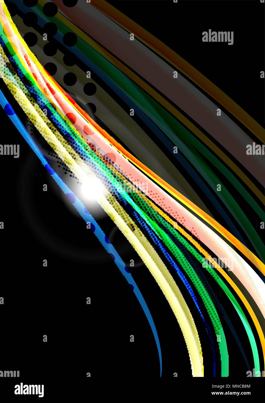 rainbow with black background on Rainbow Color Wavy Lines On Black Background Rainbow Color Wavy Lines On Black Background Minimalistic Dark Background With Stripes And Light Effects Stock Vector Image Art Alamy