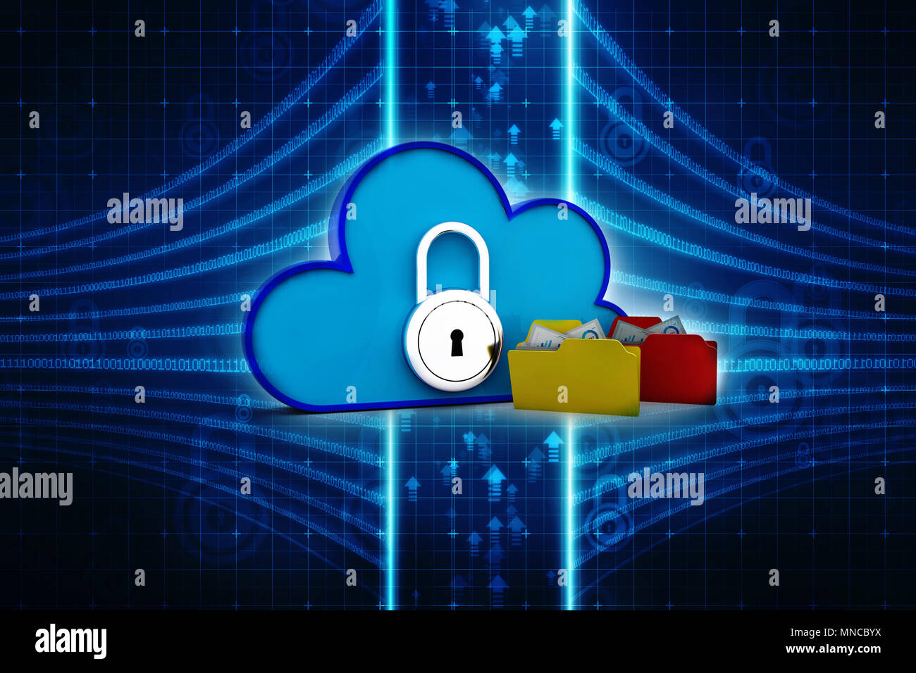 3d rendering Cloud computing concept, cloud network Concept Stock Photo ...