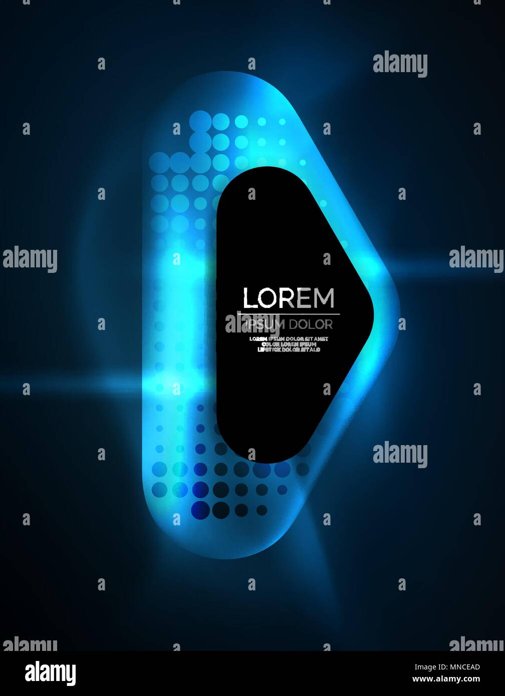 Illuminated lens flares, glowing color techno background. Illuminated ...