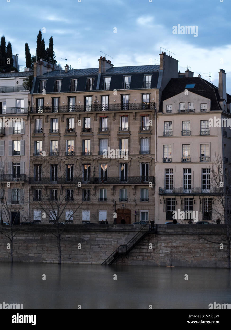 Flooding in Paris Stock Photo