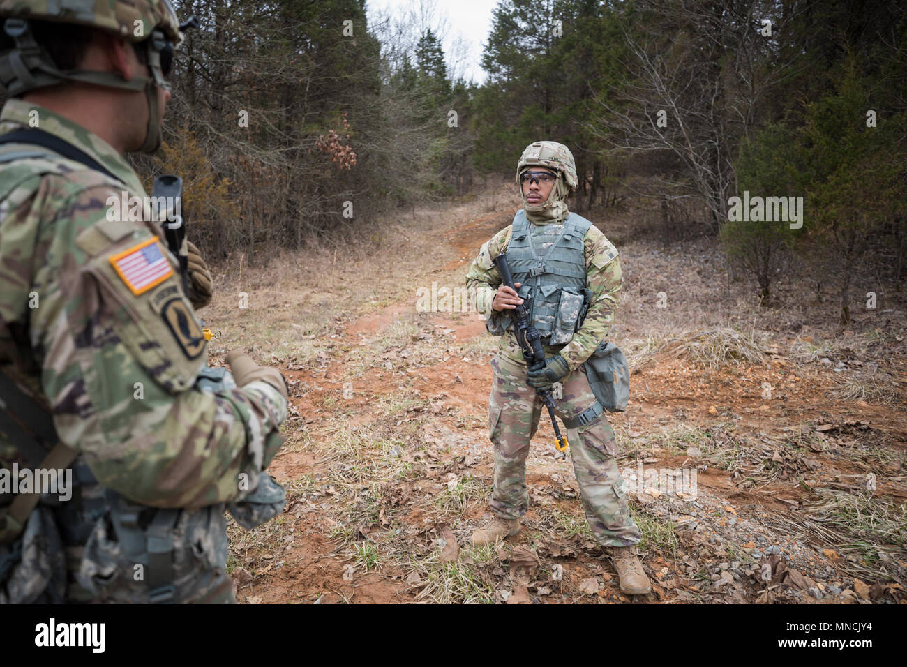 Paratroopers From The 982nd Combat Camera Company Airborne Conduct Infantry Tactical Movements During The Combat Support alamy
