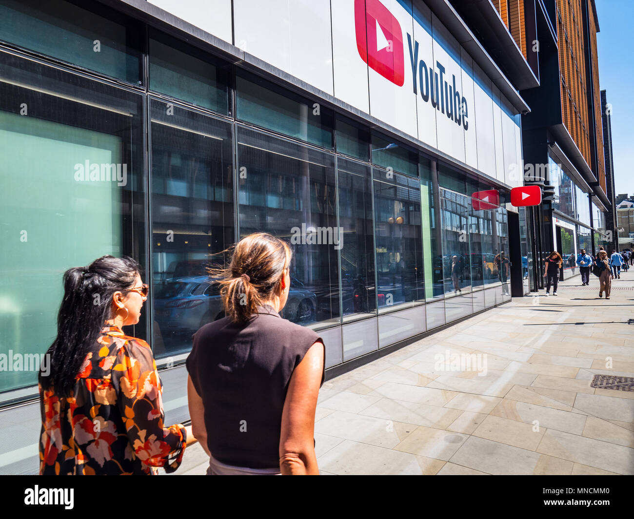 Google and Youtube London offices at 6 Pancras Square near King's Cross Station in central London UK Stock Photo