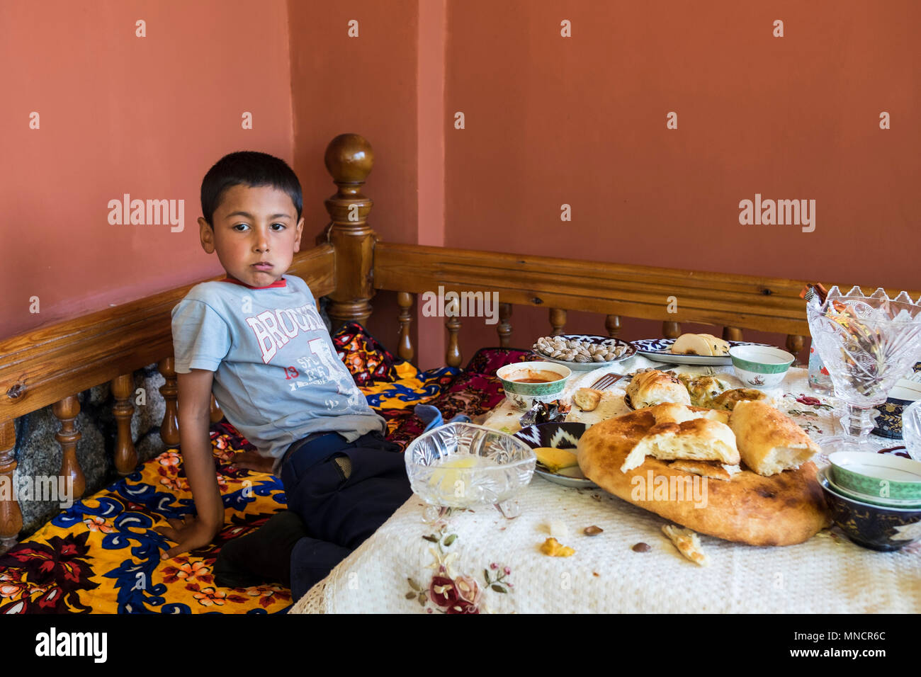 Uzbekistan, Samarkand, lunch time Stock Photo