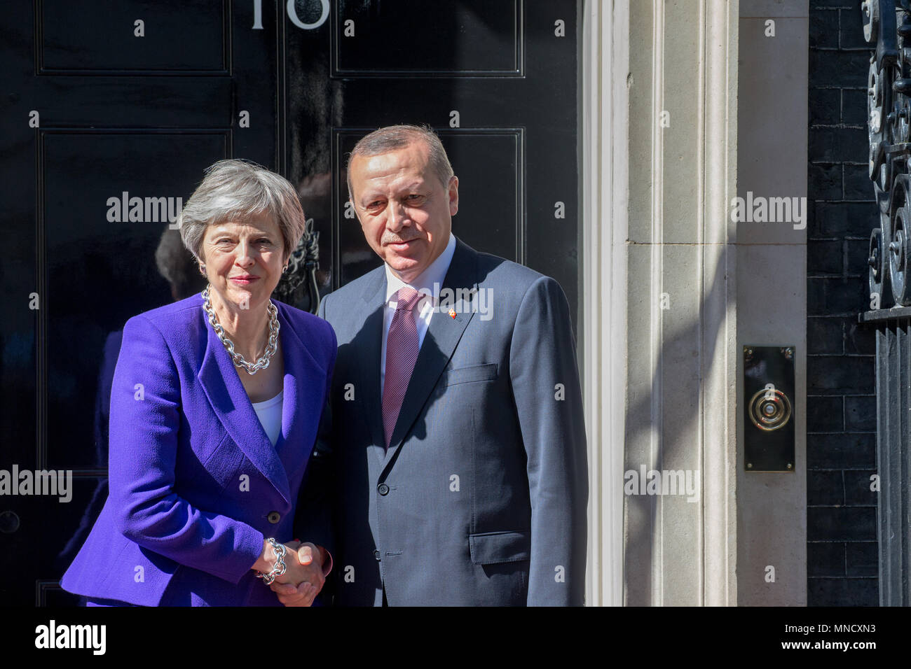 Prime Minister Of The United Kingdom Theresa May Meets - 