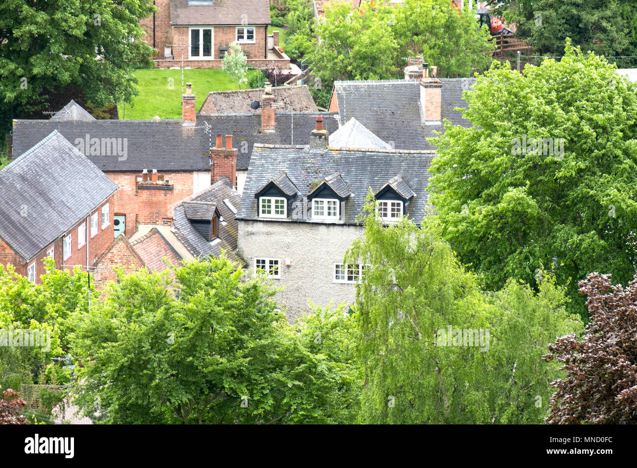 The village of Breedon on the Hill, Leicestershire, UK Stock Photo Alamy