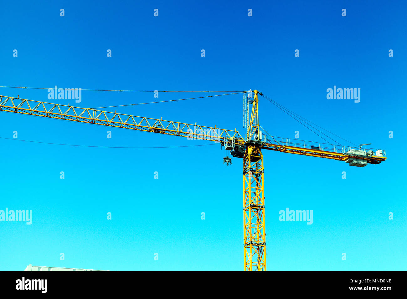 Falcon Tower Crane Services, construction crane, building site, Hunstanton, Norfolk, UK, England, detail, building, industry Stock Photo
