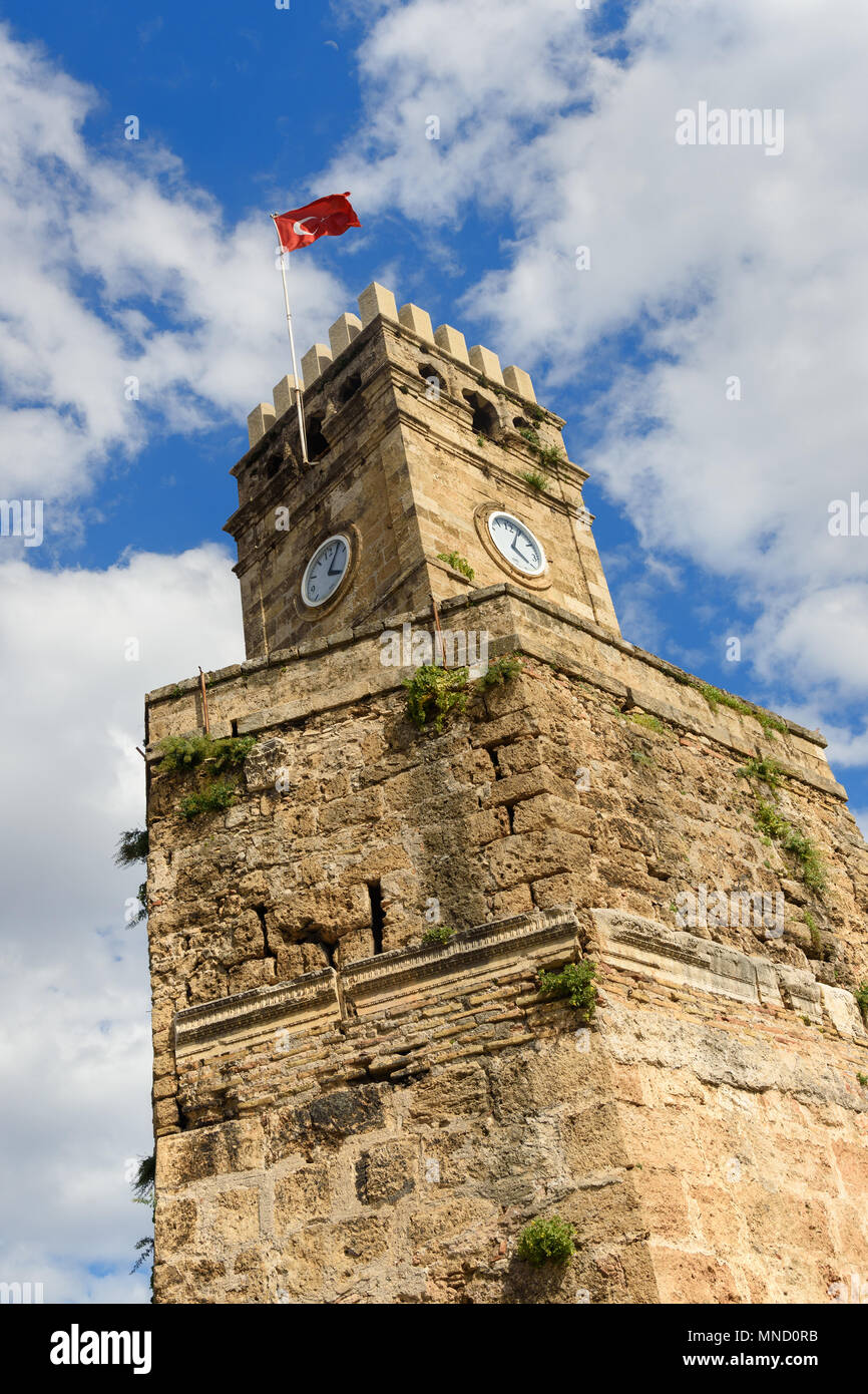 Turkey antalya old clock tower hi-res stock photography and images - Alamy