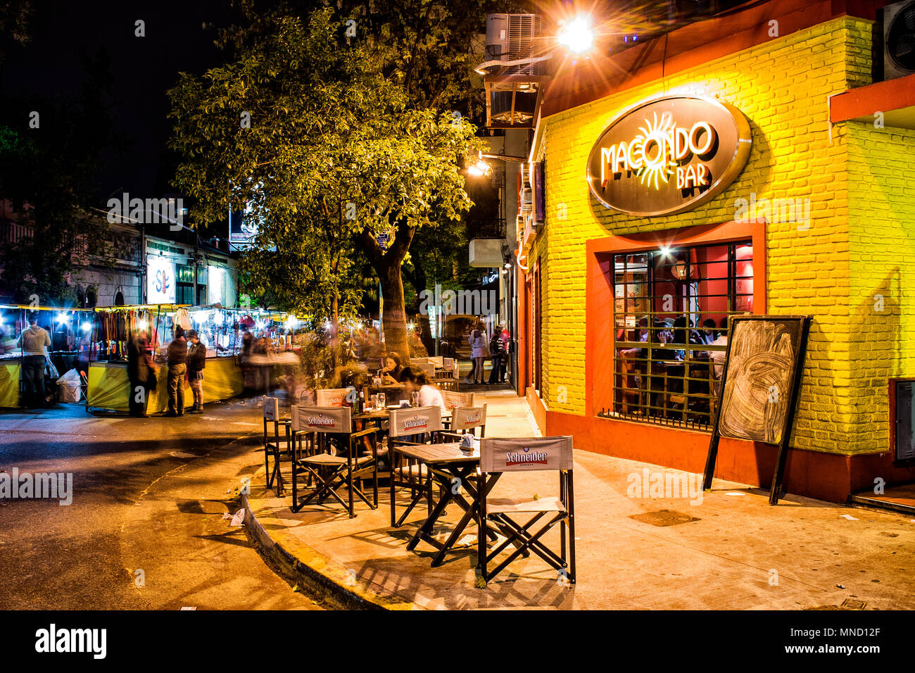 Bar in Palermo neighborhood. Buenos Aires, Argentina. Stock Photo
