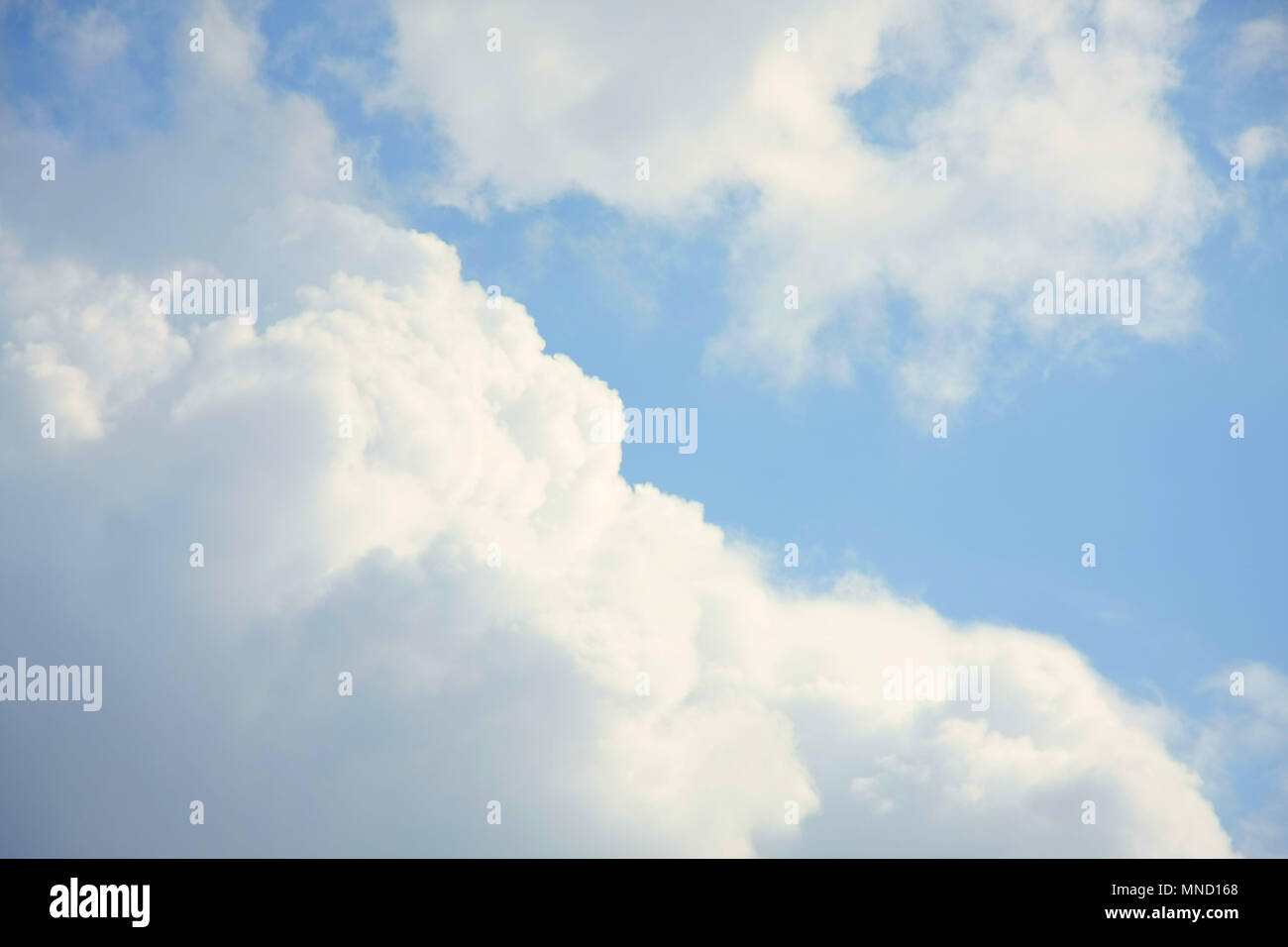 Beautiful white clouds floating on the big blue sky Stock Photo - Alamy