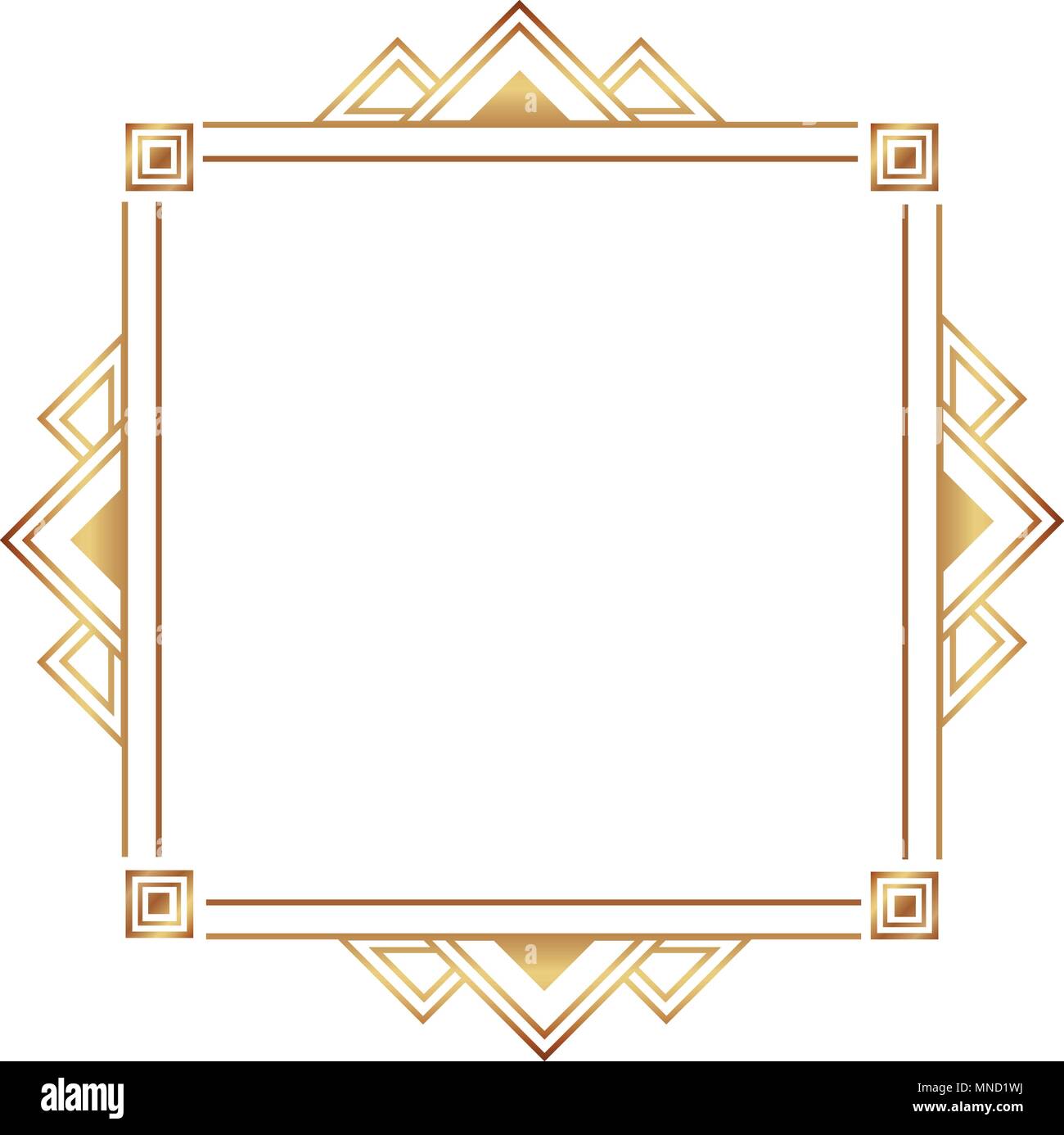 Square Victorian Golden Frame Stock Vector Image & Art - Alamy