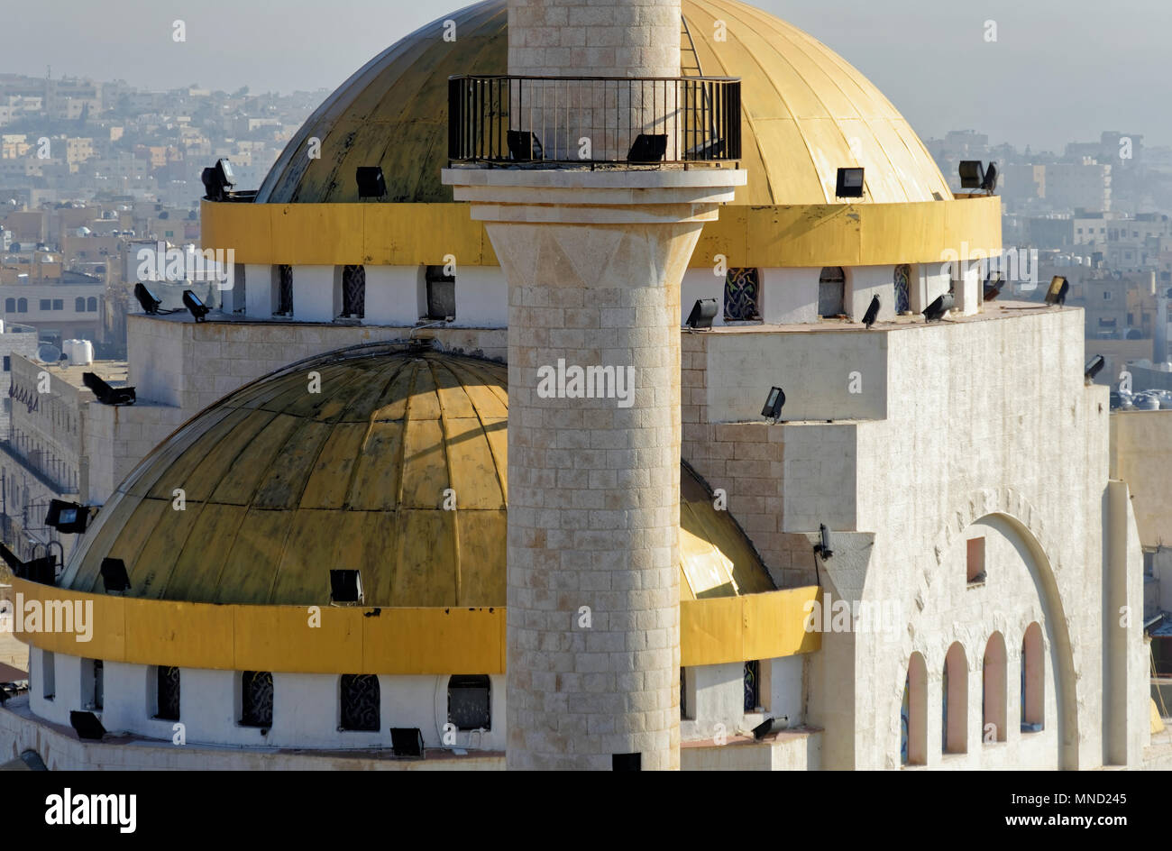 Zoomed view of the mosque of Madaba, jordan Stock Photo
