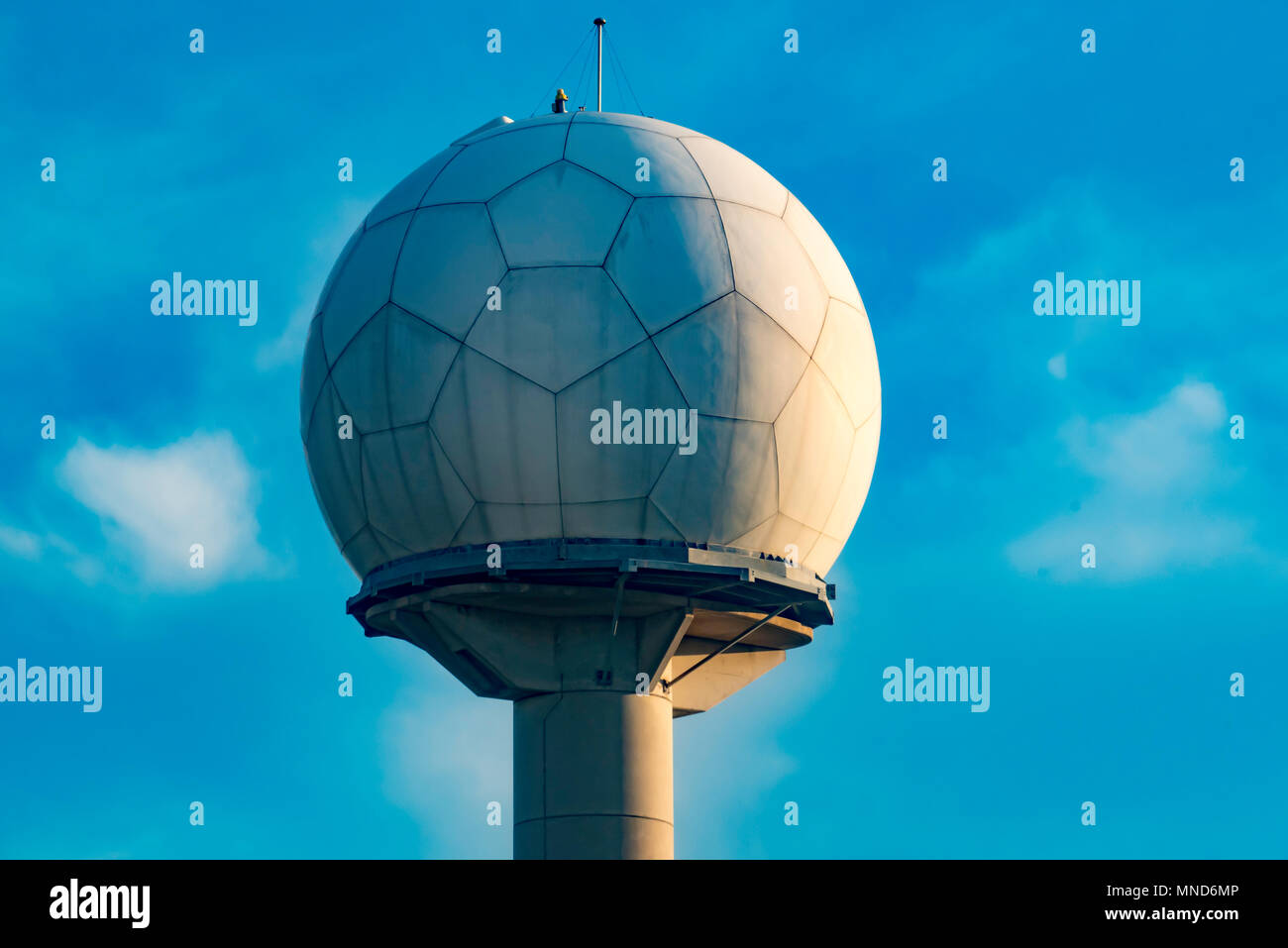 The Doppler or weather radar at Sydney Airport in Australia Stock Photo