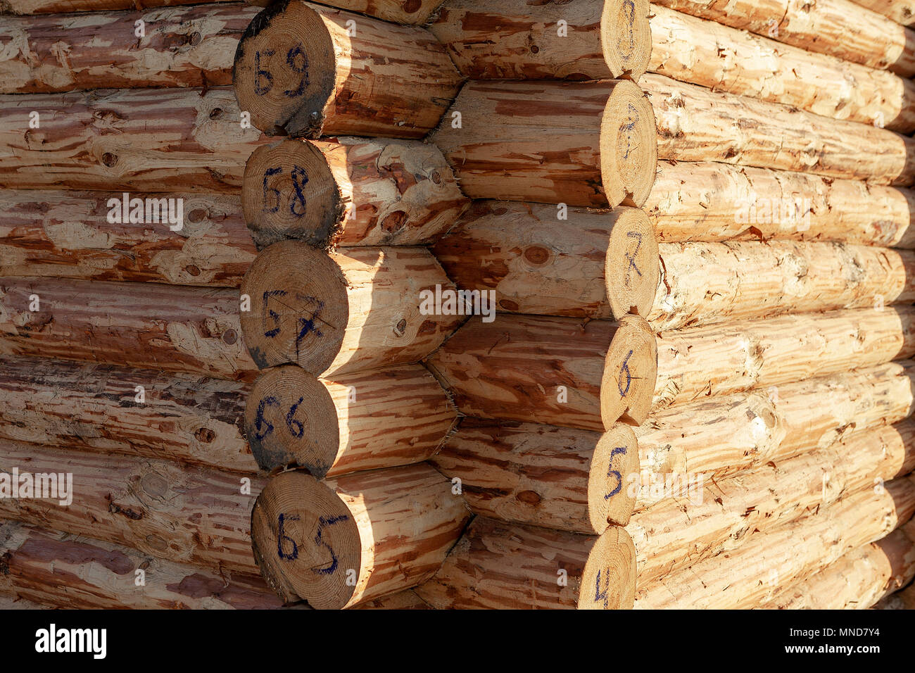 The Corner Of The Log House Fresh Otosanye Logs Log Cabin Stock