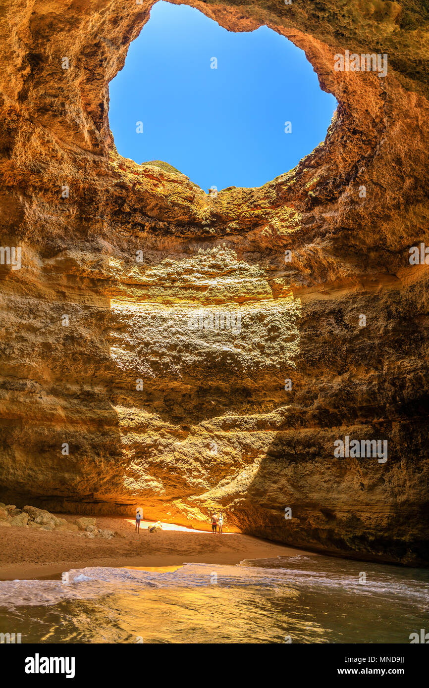 Benagil cave, the most famous cavern in Algarve, Portugal Stock Photo
