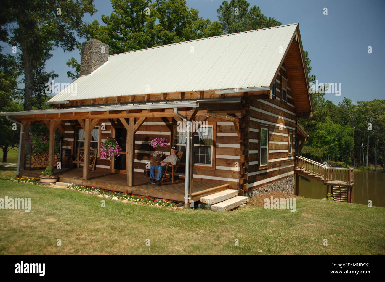 Almond Standard Built His Log Cabin Home Himself It Is Located In