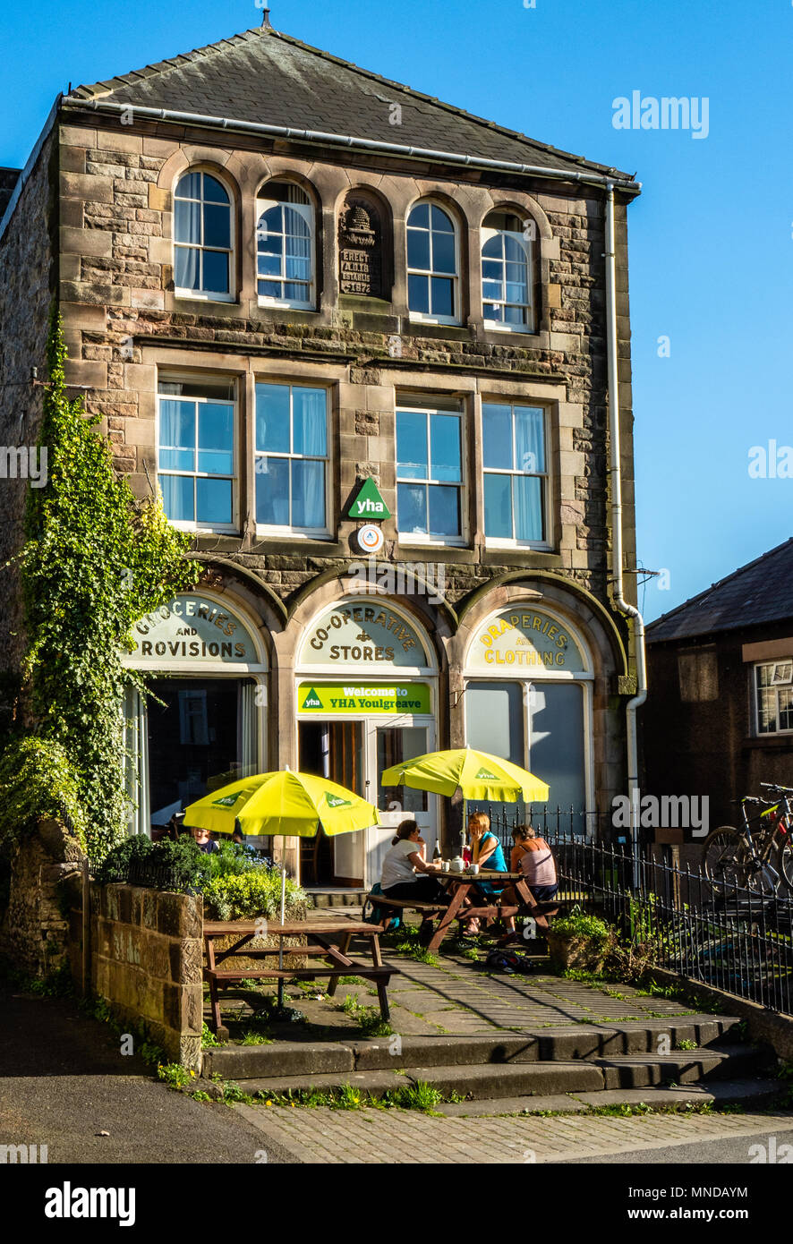 The old Cooperative Stores building in Youlgreave in the Peak District